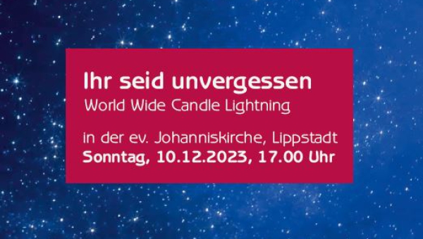 Worldwide Candle Lightning am 10.12.2023